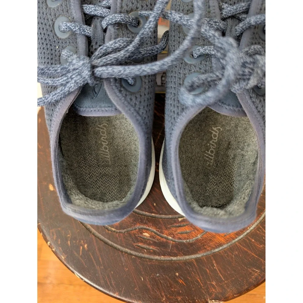 Allbirds Tree Runners Navy Blue Eucalyptus Sneakers Womens Size 9‎ TR W9